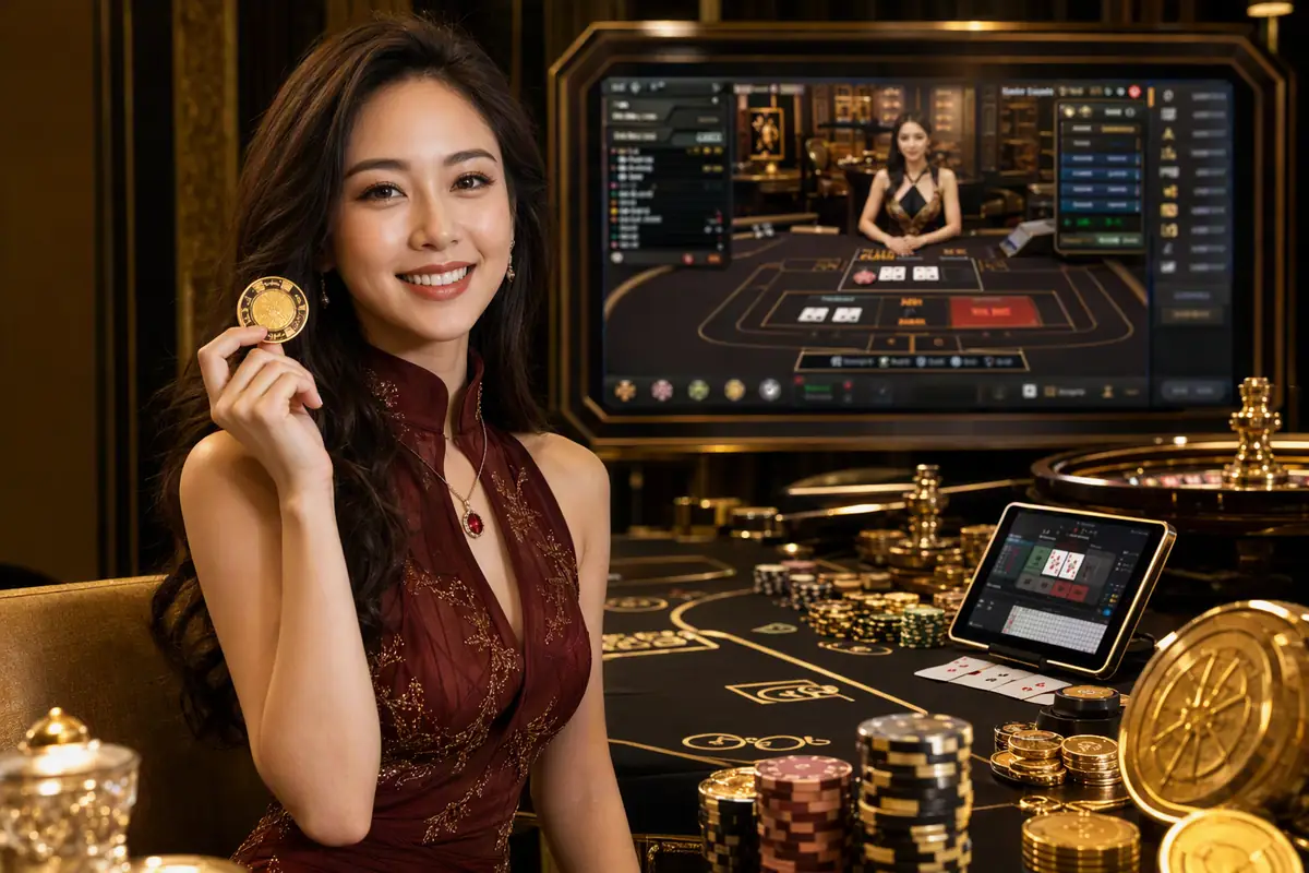 bull99b Casino meja dealer langsung baccarat